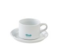 Akcesoria do Herbaty - Filiżanki ze spodkiem  - Filiżanka porcelanowa Klasyczna [z logo Dilmah] -  Pojemność: 220ml - 1