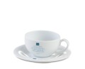 Akcesoria do Herbaty - Filiżanki ze spodkiem - Filiżanka porcelanowa Queensberry [z logo Dilmah] - pojemność: 300ml - 1
