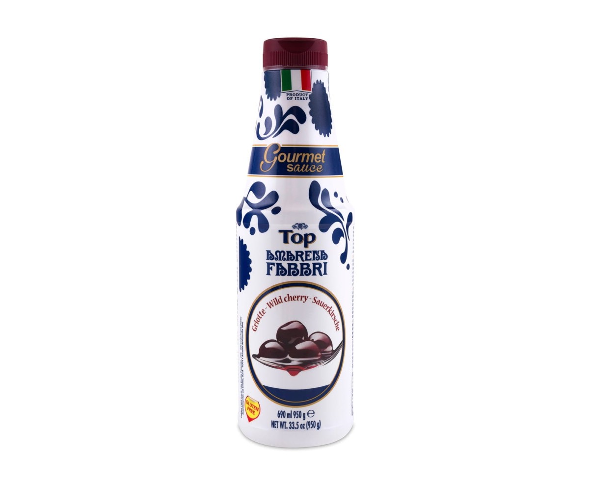 Sosy Fabbri Gourmet Sauce Top Amarena [950g] Kremowa polewa wiśniowa 1