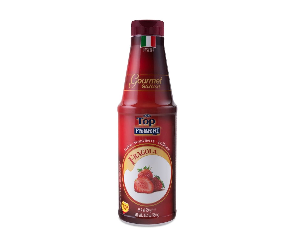 Sosy Fabbri Gourmet Sauce Top Fragola / Strawberry [950g] Kremowa polewa truskawkowa 1