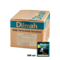 Herbaty zielone w kopertach - Dilmah Pure Green Tea [500x2g] - Czysta zielona herbata - 500 torebek ekspresowych 2g z zawieszką w kopercie 1