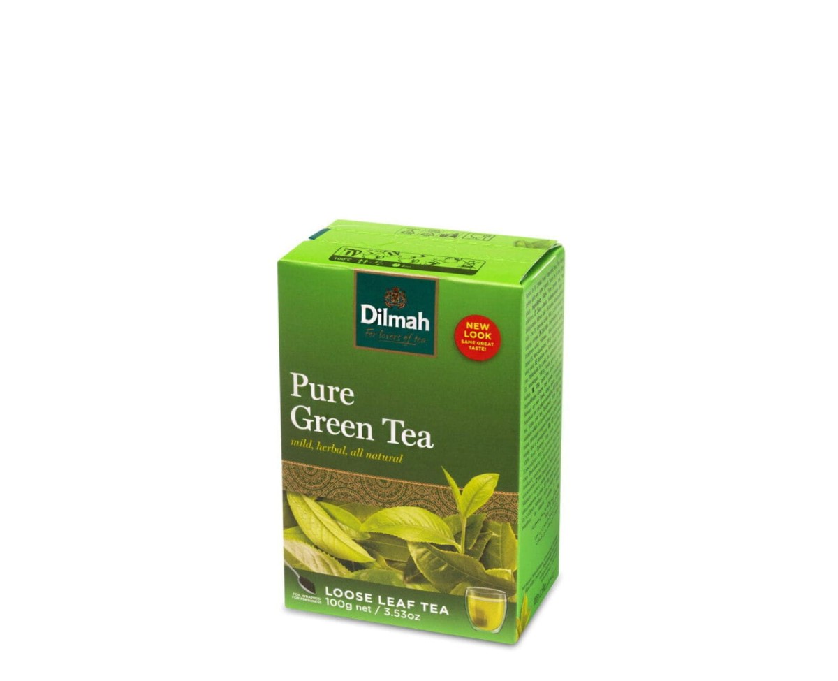Czysta zielona herbata liściasta sypka. Dilmah Pure Green Tea [100g]
