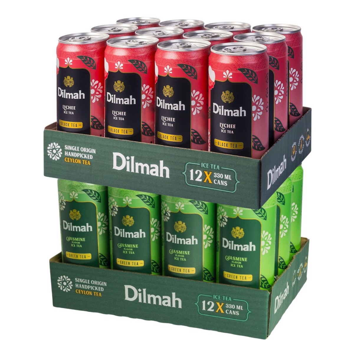 Mrożona Herbata w Puszce DILMAH ICE TEA Lychee Jasmine 330ml 2x12szt - 1