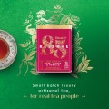 Herbata czarna aromatyzowana ekspresowa w puszce - Dilmah 85 Reserve Rose, Lychee & Vanilla [20x2g] - Cejlońska czarna herbata z aromatem róży, liczi i wanilii - 20 stożkowych biodegradowalnych torebek ekspresowych 2g z zawieszką w puszce 4