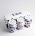 Owoce w syropie - Zestaw Fabbri "Smak Włoskiej Tradycji" [660g] - Zestaw słodkości: krem do smarowania o smaku kakao i słonego karmelu, drylowane wiśnie w syropie oraz kandyzowany imbir w syropie (3 produkty). 3 słoiki 230g/200g w ozdobnym opakowaniu. - 2